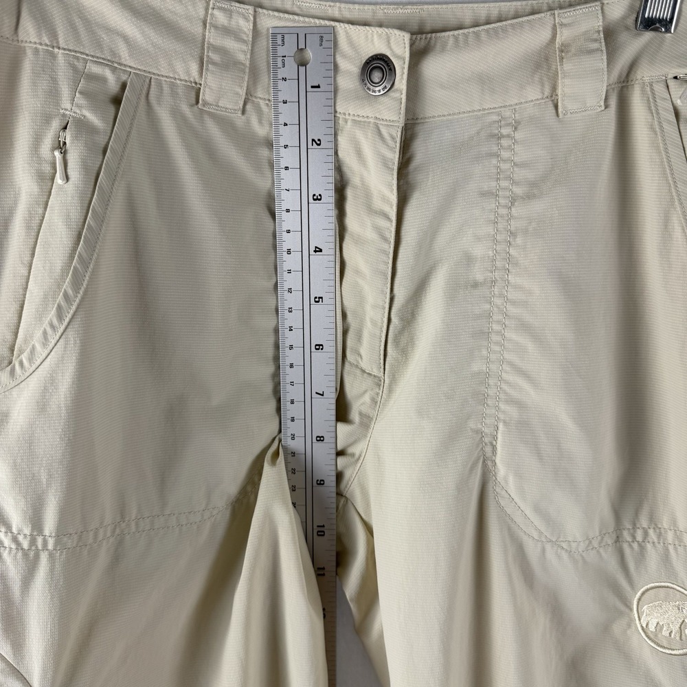 Mammut Womens Pants Sz 8 Cargo Zip Ivory Gorpcore Outdoor Granola Hiking Utility - Picture 10 of 13